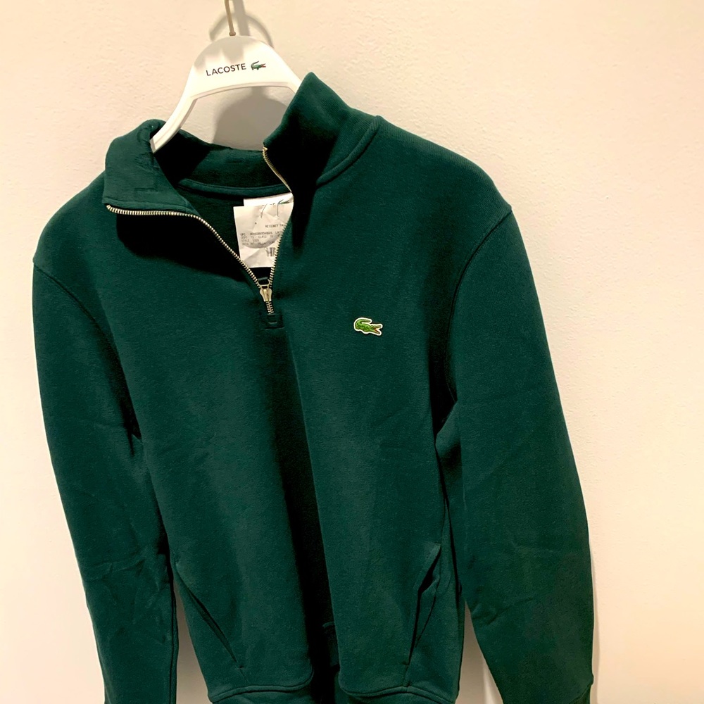 Men’s Lacoste quarter zip sweater